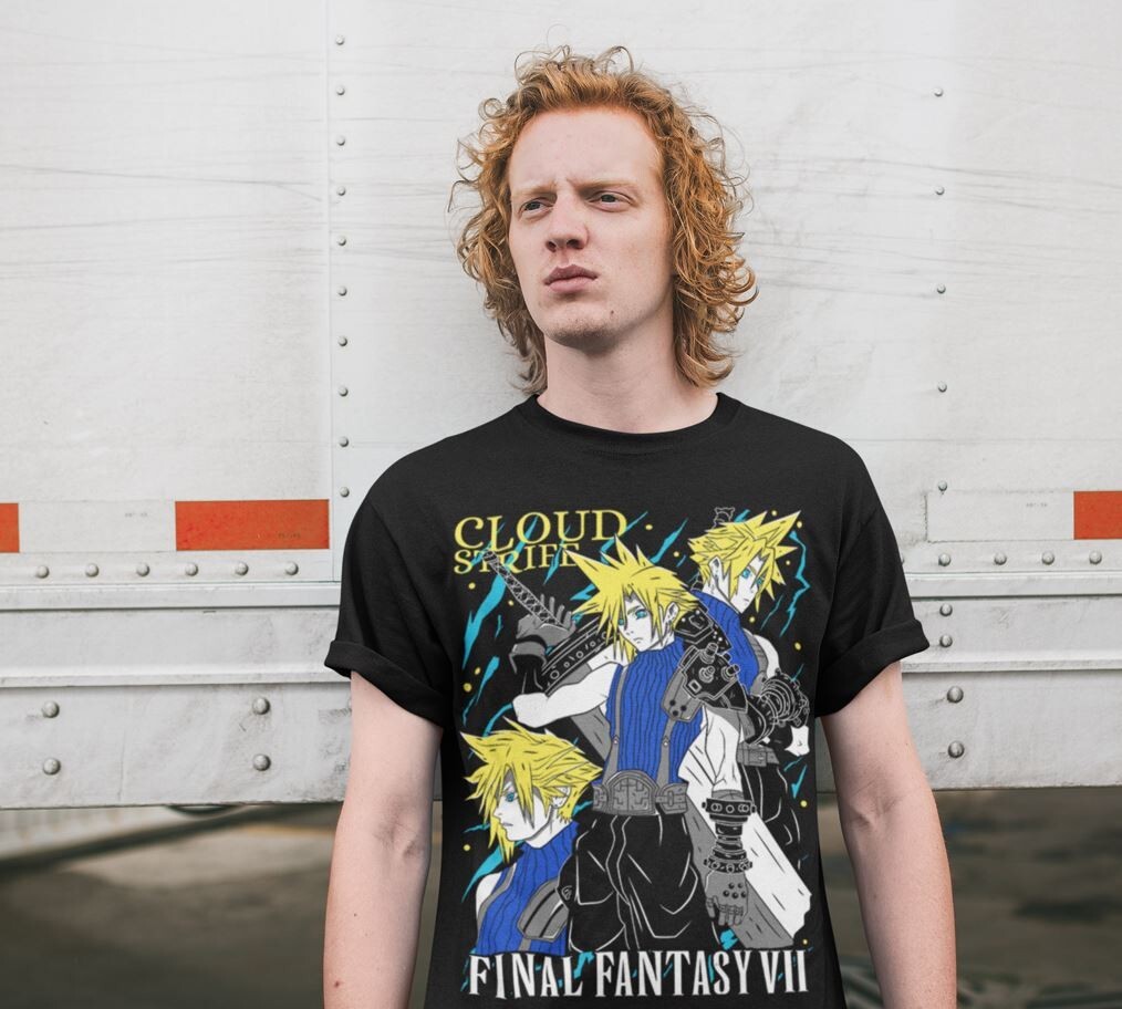 Final Fantasy T-shirt FF Merch Moogle Starry Mako Reactor Gift