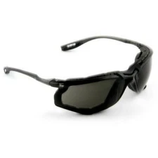 3M Virtua CCS Safety Glasses with Black Temples, Foam, Gray Anti-Fog Lenses