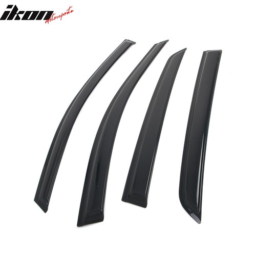Fits 22-25 Volkswagen MK8 GTI & Golf R Window Visors Vent Rain Guard Deflector - Picture 2 of 7