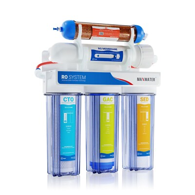 #ad #ad Aquarium Reverse Osmosis System 50 gpd pure 0 ppm RO DI water filter Reef Coral $125.35