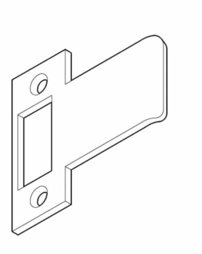 Extended Striker Plate 70x30mm Stainless Steel Fits Mortise locks BDS 09351133 - Picture 3 of 4