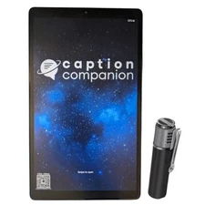 Speech to Text Live Caption Companion Tablet for Deaf and Hard of Hearing ADA