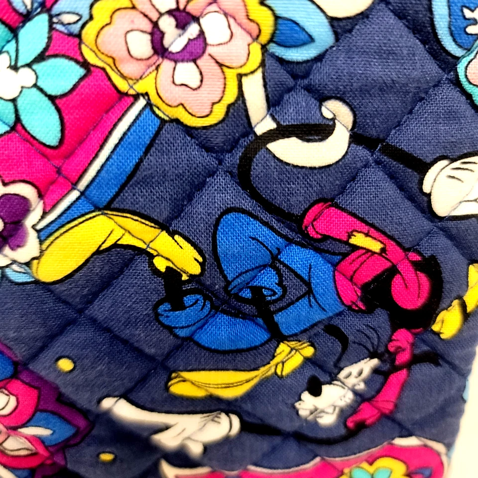 Disney Vera Bradley Triple Zip Hipster in Sensational Six Paisley 11 x 12" Used - Image 4 of 4