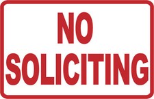 NO SOLICITING - SIGN- PS-426