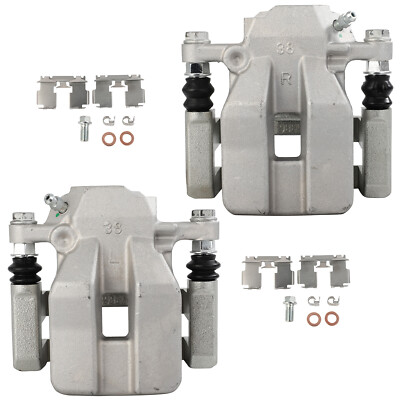 Pair For 12-18 Toyota RAV4 (2012 RAV4) Rear Brake Calipers w/Bracket
