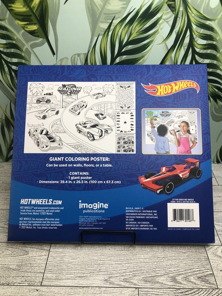 HOT WHEELSGiant Coloring Poster Over 3 Feet WideBrand New eBay