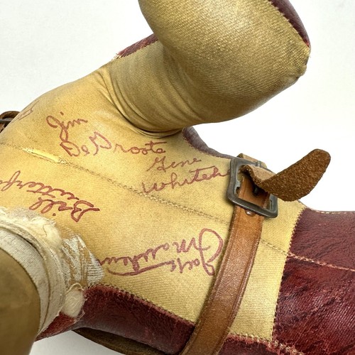 De colección 1945 Bosse Champs Firmado Bulldog Indiana Salón de la Fama Herman Keller - Imagen 11 de 23