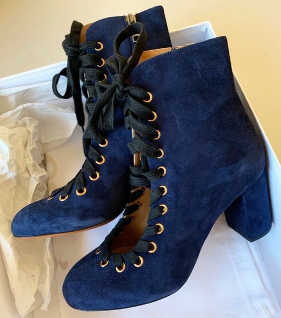 cut out block heel boots