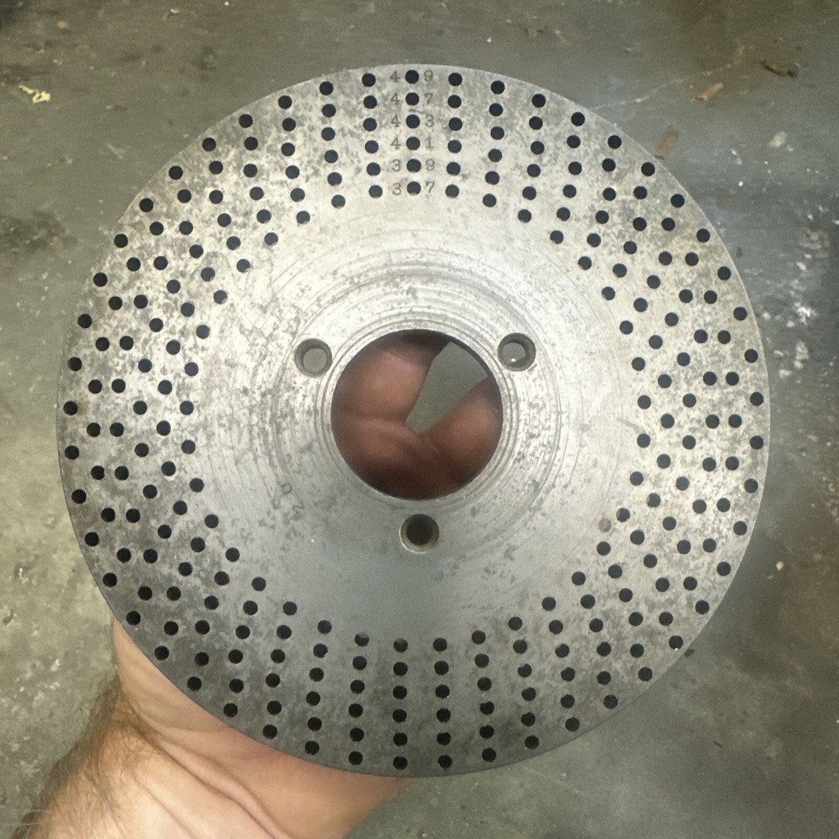 No.20 Dividing Head Indexing Plate 49 47 43 41 39 37 Machinist