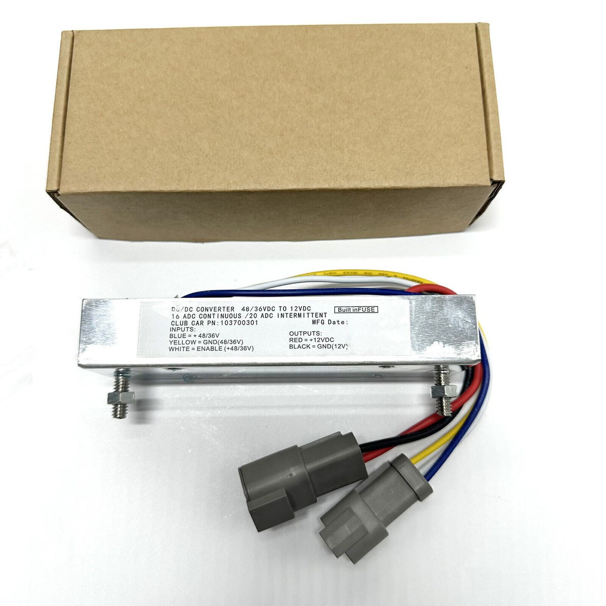 New 36/48V DC Converter for Club Car Golf Cart DS Precedent Tempo