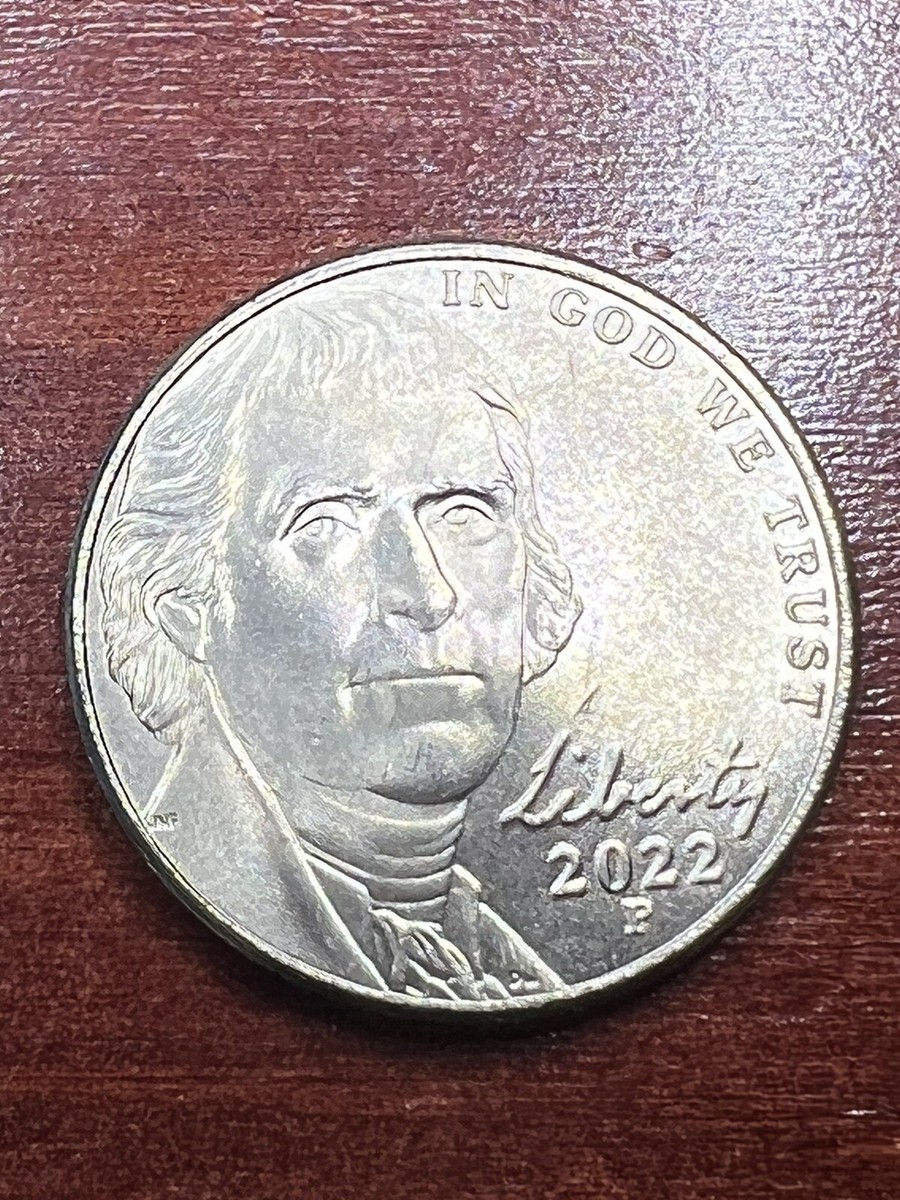 2022P JEFFERSON NICKEL ERROR CUTS ON FULL STEPS MS CONDITION | eBay