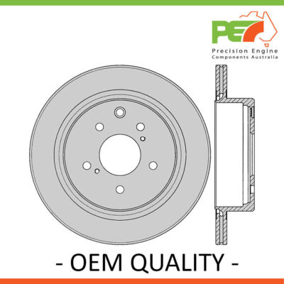 Z32 Rofu Rear Left Rotor 2x New *PROTEX* Disk Brake Rotors - Rear Fits NISSAN 300ZX Z32 2D Cpe ...
