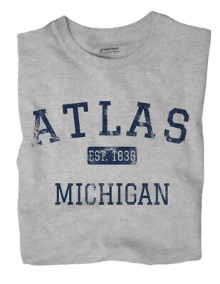 #ad #ad Atlas Michigan MI T Shirt EST $18.99