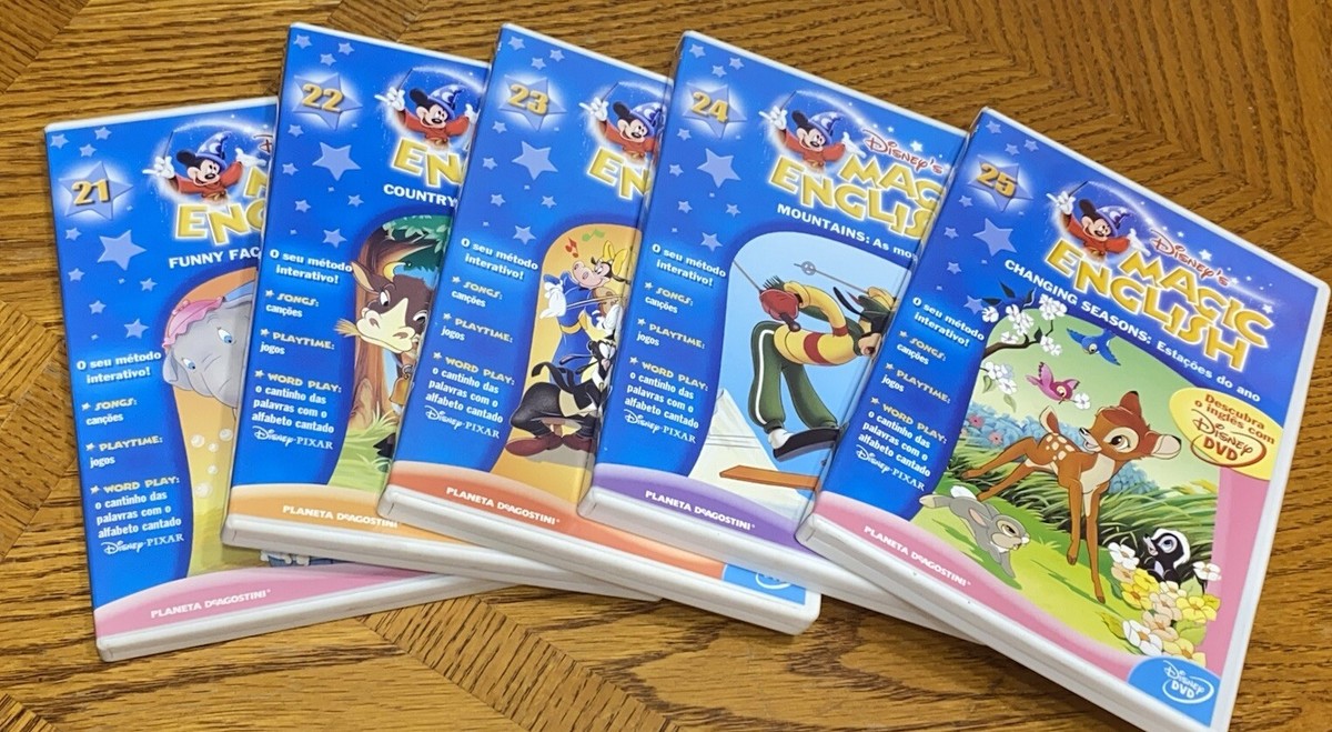 DISNEY'S Magic English Set Of 25 Spanish Educational DVDs | eBay