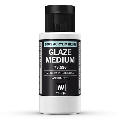 Vallejo 73596 (108,17 /l) Glaze Medium / Lasurmittel, 60 ml, Neu