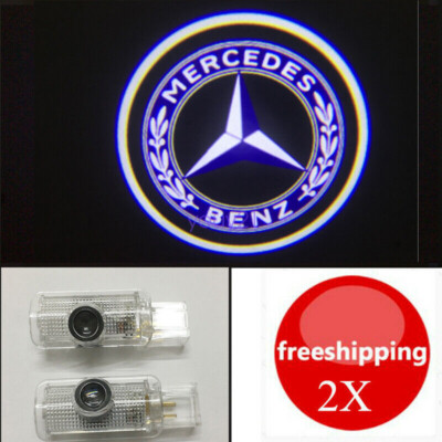 2X Projector Ghost Shadow Lights Door HD For Mercedes-Benz GL Class 06-12 R