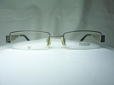 Mozaic eyeglasses Titanium half rim square oval frames men's women's NOS vintage