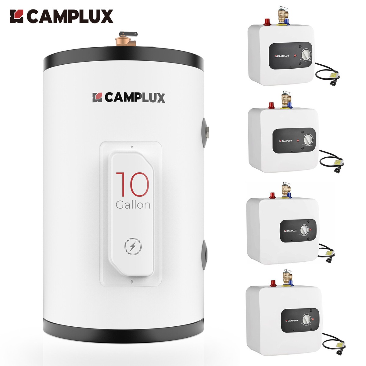 CAMPLUX Tank Electric Hot Water Heater 120V On-Demand Water Solution for  Shower