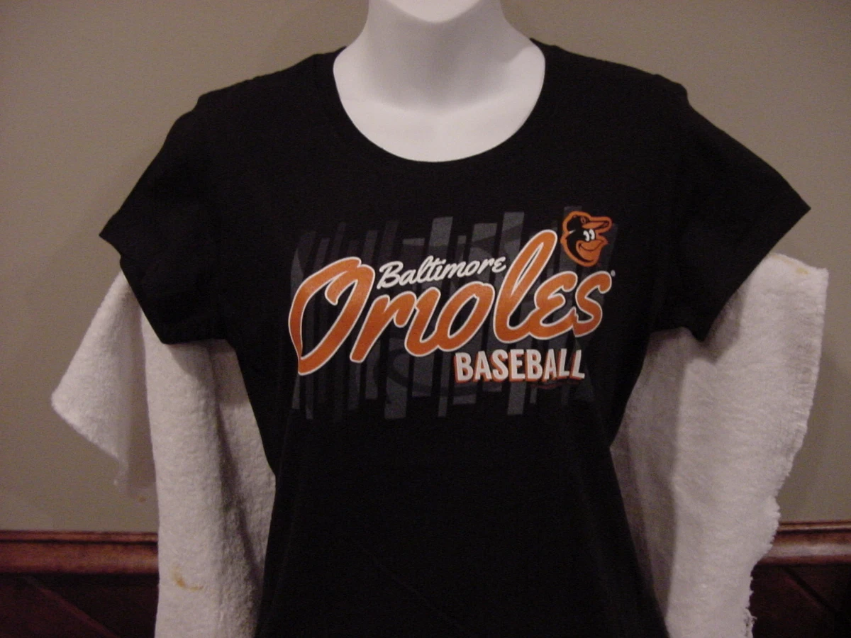 CUTE Baltimore Orioles Women's Md Black Majestic Cotton T-Shirt #5,  NEW&NICE!!