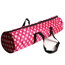 YOGA MAT ZIPPER BAG ONLY  CARRY STRAP SIDE POCKET PINK WHITE       