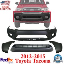 Front Bumper Cover Lower Grille Textured End Caps For 2012-15 Toyota Tacoma