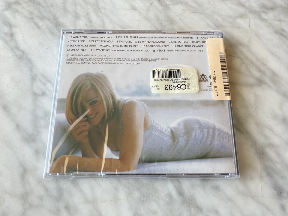 Madonna Something To Remember CD SEALED! ARGENTINA IMPORT 1995 Maverick NEW RARE - Image 2 of 2