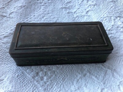Vintage W.D. & H.O. Wills The Three Caftles Zigaretten Dose leer