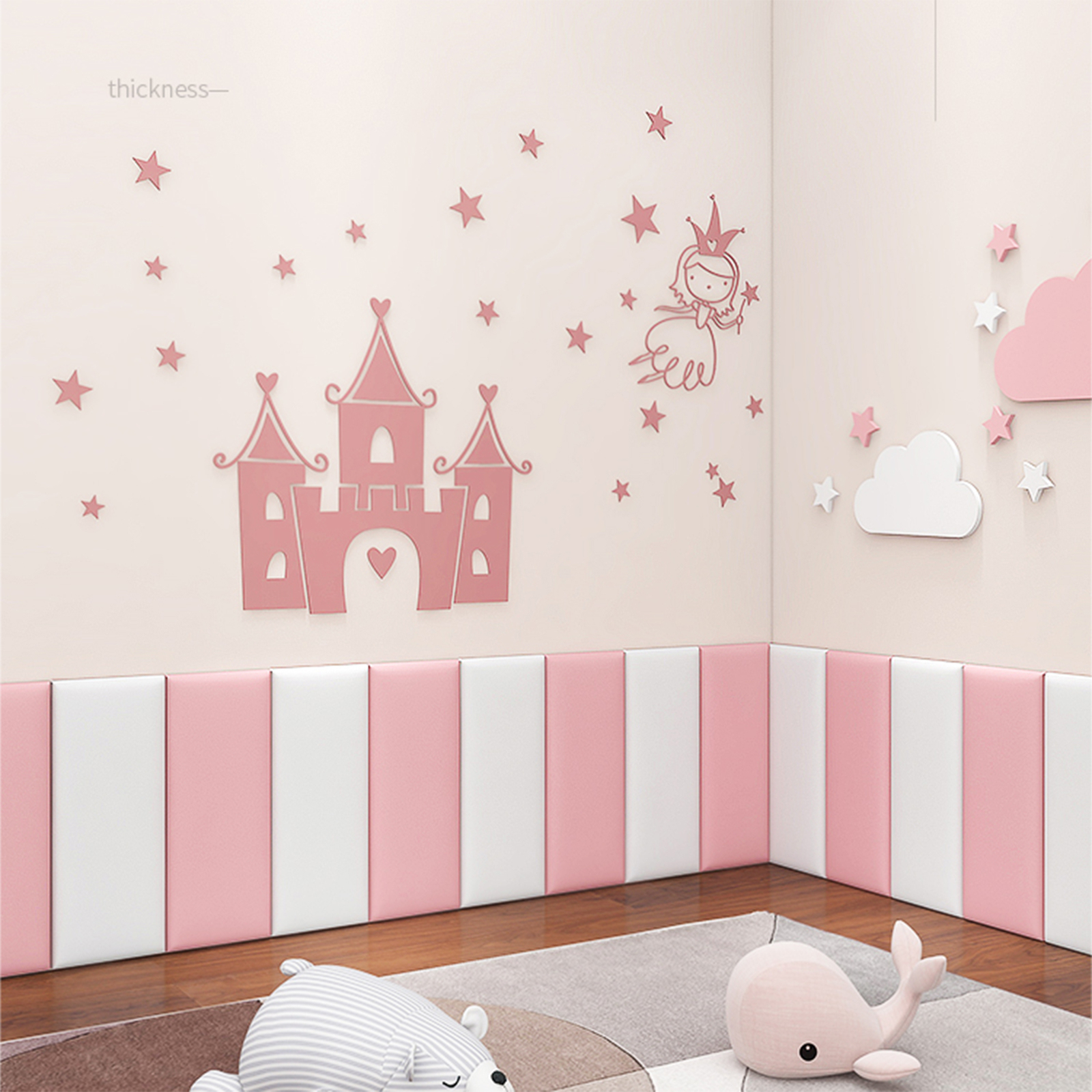 Shockproof Anti-Collision Soft Protector Pad for Home Wall Background