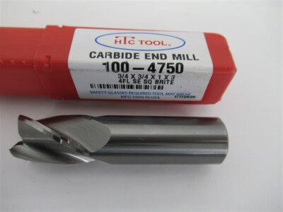 HTC Tool 100-4750 , 3/4'' Solid Carbide Stub Length Square End Mill