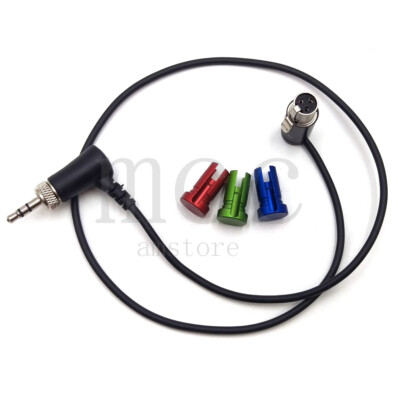 Low-Profile ta3f 3pin to 3.5 Audio elbow with lock,Use SOMMER SOD-14 audio cable