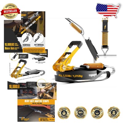 Heavy Duty 25' Self Tensioning Ratchet Straps - 10,000LB Break Strength