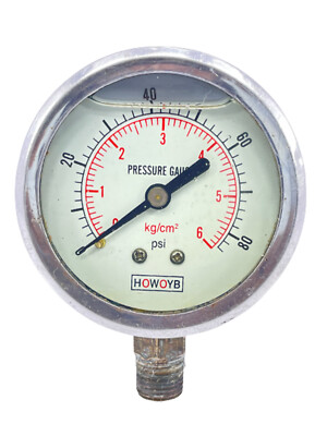 HOWOYB Pressure Gurage 85 psi 1/4 Connection Diameter #E10