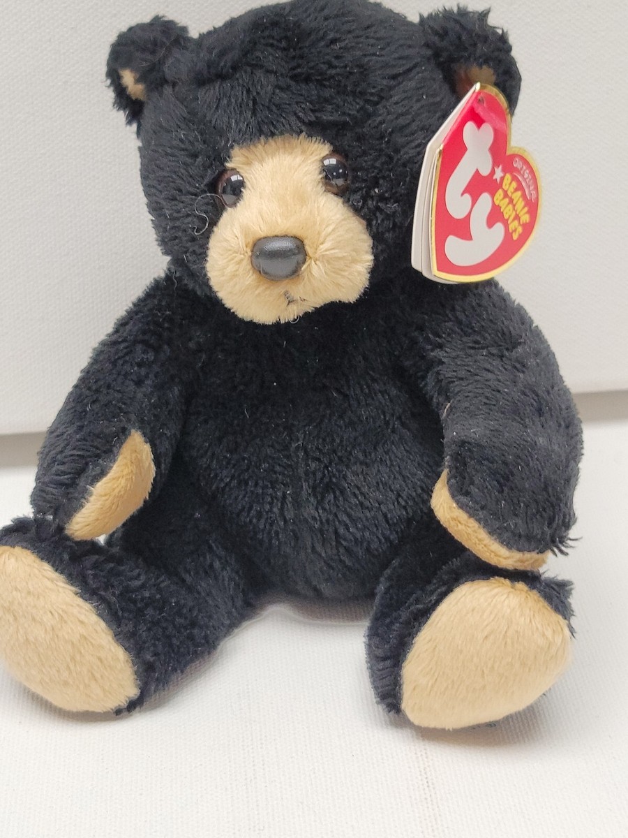 Ty Beanie Baby - SNACKS the Black Bear New MWMTs 6