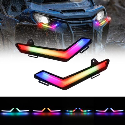 Pair for Can-Am Defender Max 2020+ LED Turn Signal RGB Lights DRL App Control