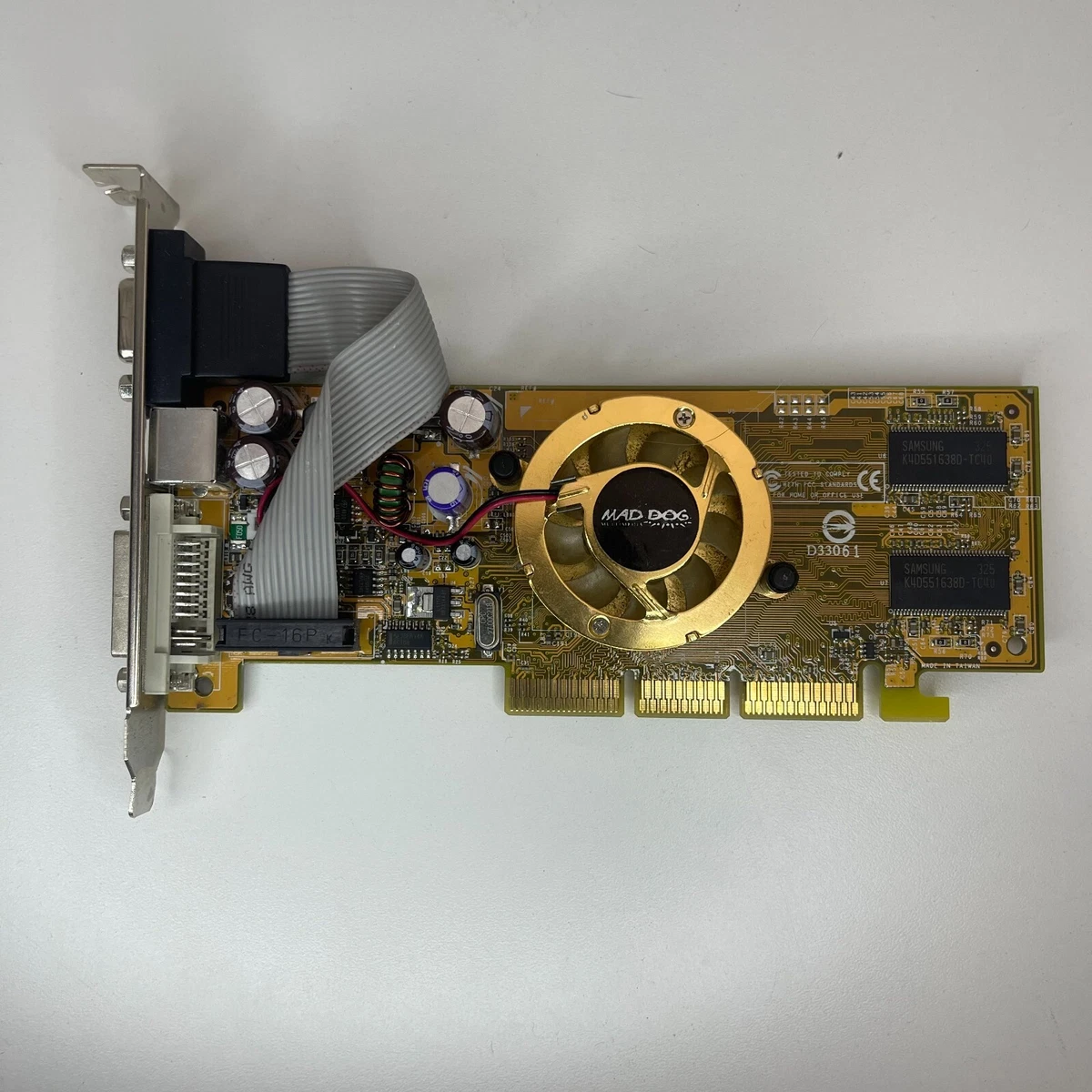 Genuine Mad Dog MD N34A DVI 128MB W TV AGP Graphics Card Nvidia FX 5200 Tested