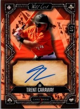 2024 Wild Card 5 Card Draw Auto Parallel #4/5 Trent Caraway 5CDCL-TCA Autograph
