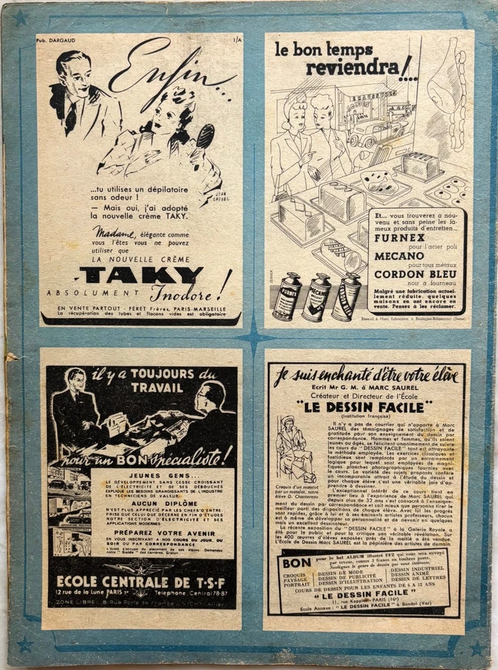 FOYERS DE FRANCE n° 25 du 15 Mars 1943 revue ancienne de mode couture femme - Photo 4/4