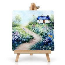 Novabright Table Decoration Cottage Wood Tabletop Sign with Display Spring