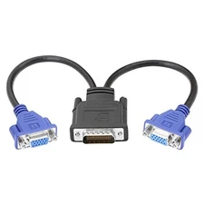 DMS-59 to VGA Splitter for Dual Monitor Setups or as a Adapter Y Cable... 