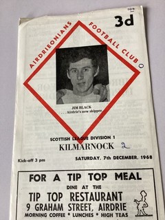 Airdrie v Kilmarnock 7.12.1968