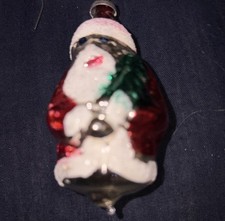 Santa Blown Glass With Lil Blown Glass Ornaments