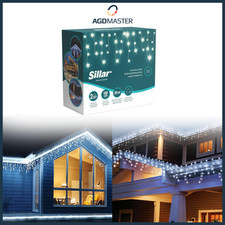 Sillar Guirlande Lumineuse Extérieure de Noël 500 LED 20m Blanc Froid IP44...