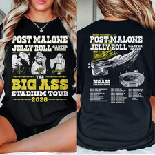 Post Malone Jelly Roll Carter Faith Shirt Big Ass Stadium Tour 2026 T-Shirt