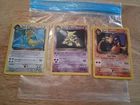 VINTAGE 2000 Pokemon Cards Team Rocket Rare 3-Card Lot Dark Charizard Dragonite