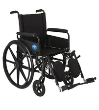 Medline Premium UltraLightweight Wheelchair, Elevating Leg Rests for Comfort