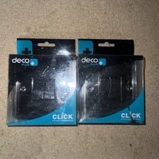 2 X CLICK DECO PLUS BLACK NICKLE 2 GANG SWITCH