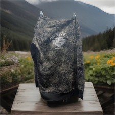 Harley-Davidson New York City Logo Print Full Zip Hoodie Black Youth L size14-16