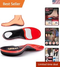 Plantar Fasciitis High Arch Support Insoles for Men Women, Arch Support Inserts