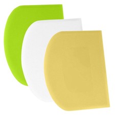SURDOCA Dough Scraper Bench - 27x17cm/10.6x6.7", White+Yellow+Green