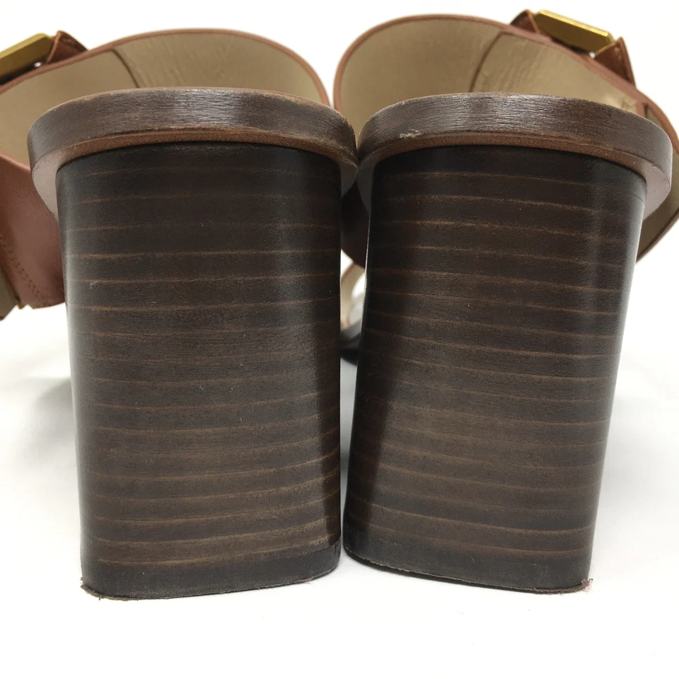 Sandalias Banana Republic Ravello Zapatos Mujer Talla 10 Cuero Marrón Hechas en Italia Foto 3 de 4